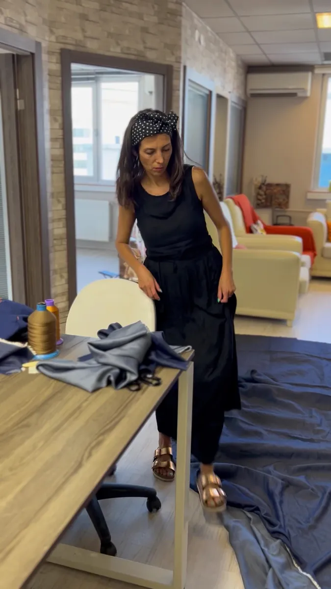 Upcycling Tekstil Tasarım atölyesinden bir kare